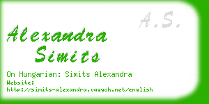 alexandra simits business card